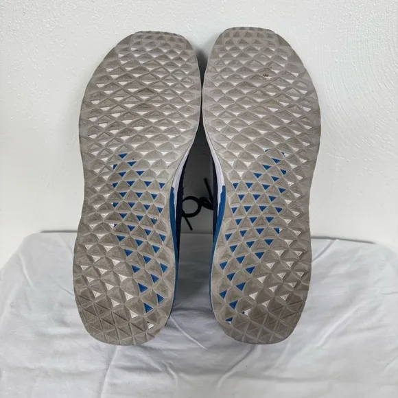 NOBULL Shoes Men 9.5 Women 11 Blue Ripstop Runner Lace Up Gym Training Crossfit