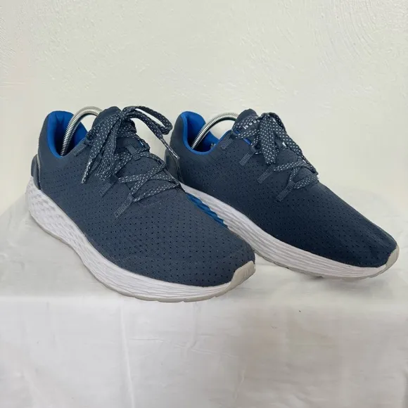 NOBULL Shoes Men 9.5 Women 11 Blue Ripstop Runner Lace Up Gym Training Crossfit