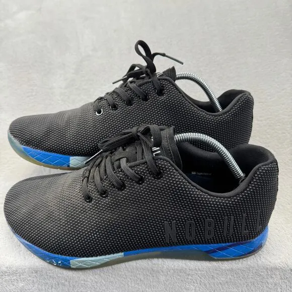 NoBull Shoes Men's 11 Women's 12.5 Black Lighting Cross Trainer Athletic Sneaker