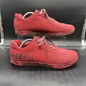 NoBull Super Fabric Trainer Athletic Gym Shoes Red Men's 11 Womens 12.5