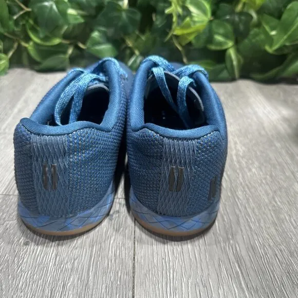 Nobull Superfabric Trainer Men Sz 6 Women 7.5 Workout Gym Shoes Blue Gum  Camo