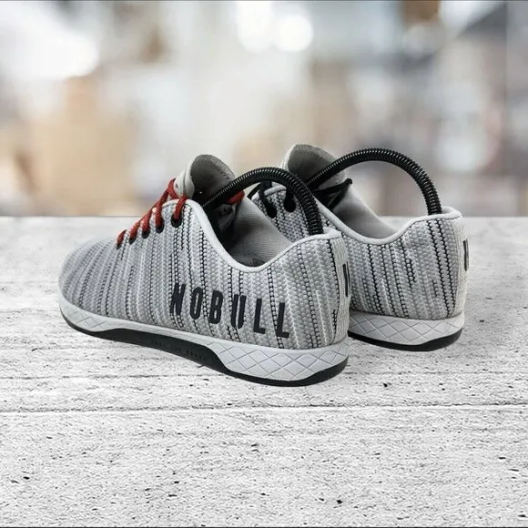 Nobull Superfabric Trainer Men's Size 7.5 Women’s 9 Workout Gym Shoes Gray Black