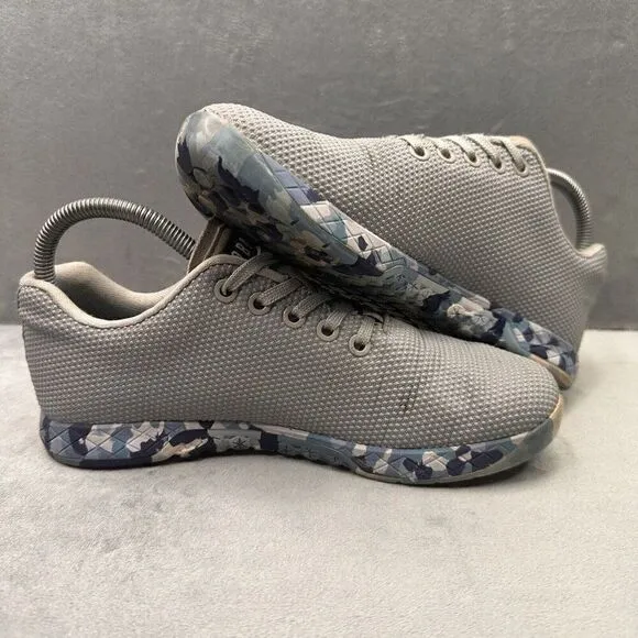 NOBULL Superfabric Trainer Womens Size 7 Shoes Gray Blue Training CrossFit Gym