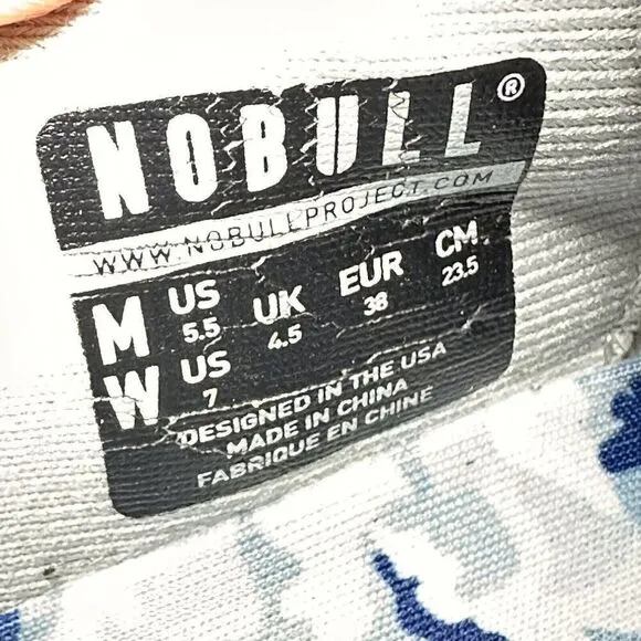 NOBULL Superfabric Trainer Womens Size 7 Shoes Gray Blue Training CrossFit Gym