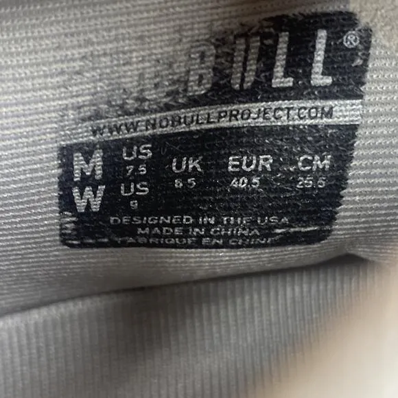 NOBULL SuperFabric Trainers Womens Grey Size 9 Athletic Gym Training Shoes