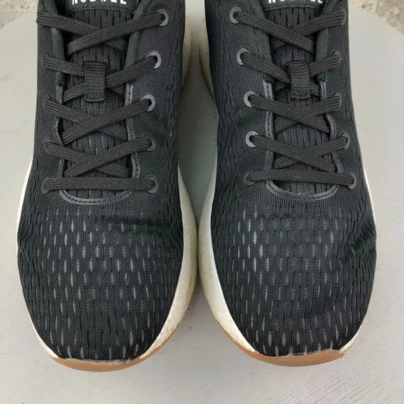 NOBULL Unisex 10.5M 12W Journey Black Mesh Lace-Up Athletic Running Sneakers
