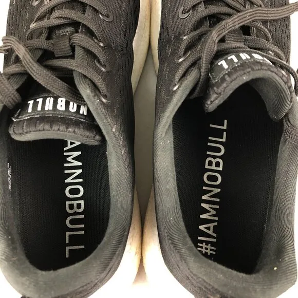 NOBULL Unisex 10.5M 12W Journey Black Mesh Lace-Up Athletic Running Sneakers