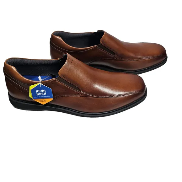 Nunn Bush Kore Pro Men's Leather Slip-On Shoes Size 13M NIB