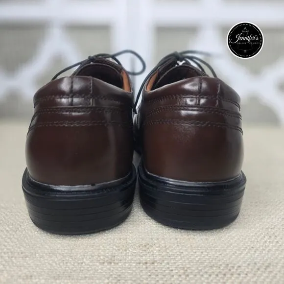 Nunn Bush Men's Brown Baker Street Plain Toe Oxford Shoes Size 11W