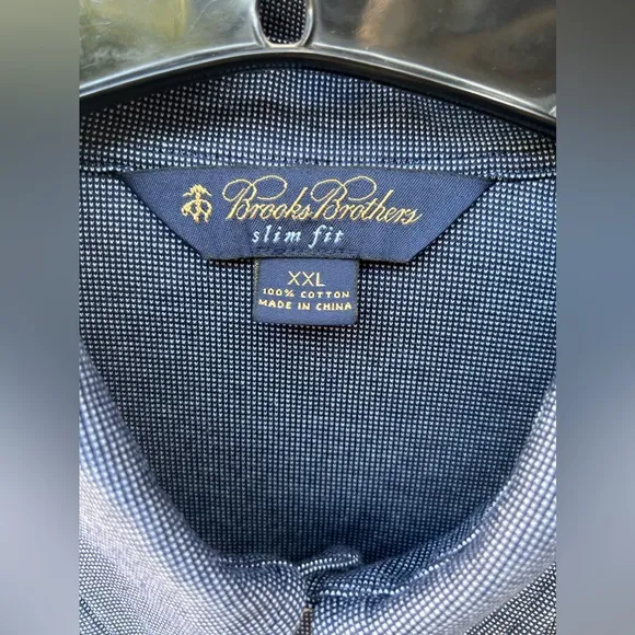 NW Brooks Brothers Slim Fit cotton polo long sleeve shirt XXL