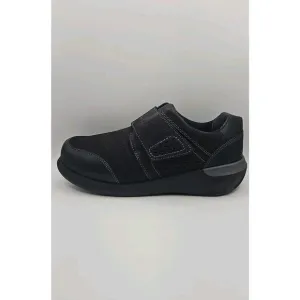 NWB Drew Mens Marshall Slip-On Orthopedic Comfort Shoes Black Leather US 9.5 W