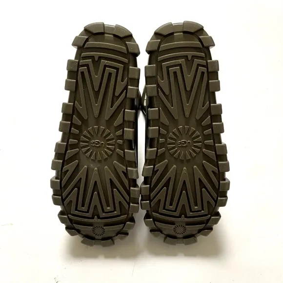 NWOB $170 UGG Brellah Mini Waterproof Chunky Bootie Rain Olive Green Boots