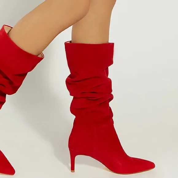 NWOB $240 Slouch Pointed Toe Boot (Women) Dune London