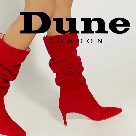 NWOB $240 Slouch Pointed Toe Boot (Women) Dune London
