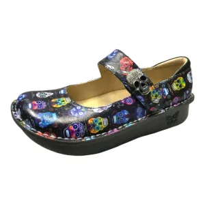 NWOB Alegria Paloma Crystal Sugar Skull Mary Jane Comfort Shoes Size 38  8/8.5