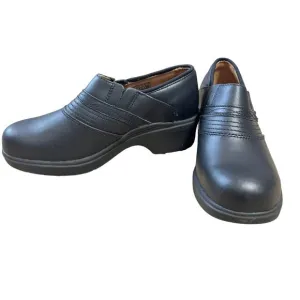 NWOB Ariat Safety Steel Toe Shoes Sz 9.5 Black Leather Oil Slip Resistant Womens