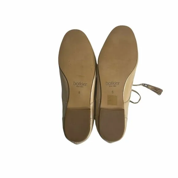 NWOB Botkier NY Shoes Caia Natural Patent Tassel Derby Oxford