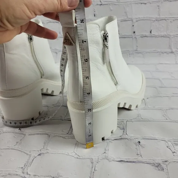 NWOB GB the Change So-Lution Sustainable Leather Chunky Lug Sole Booties