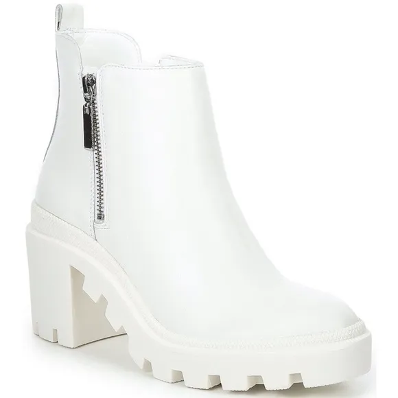NWOB GB the Change So-Lution Sustainable Leather Chunky Lug Sole Booties