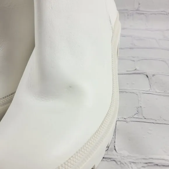 NWOB GB the Change So-Lution Sustainable Leather Chunky Lug Sole Booties