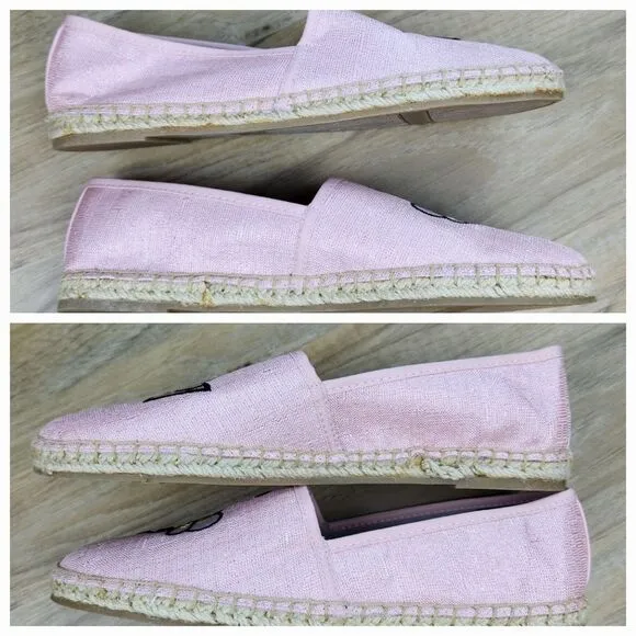 🔹️NWOB Sam Edelman Pink Queen Bee Espadrille Slip-on Shoes Size 8
