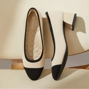 NWOT Almond-Toe Chunky Heels (Julie Pro)