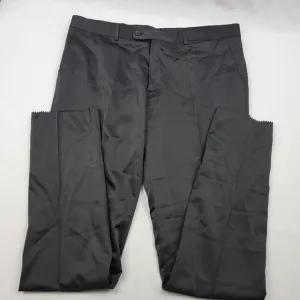 NWOT Daniel Espino wool slim fit unhemmed satin sheen dress pant