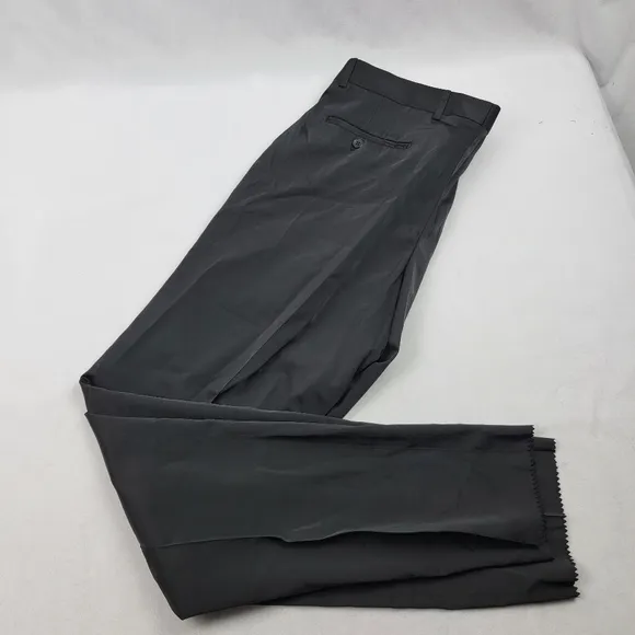 NWOT Daniel Espino wool slim fit unhemmed satin sheen dress pant