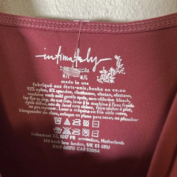 NWOT free people Hawthorne rose tea length seamless slip