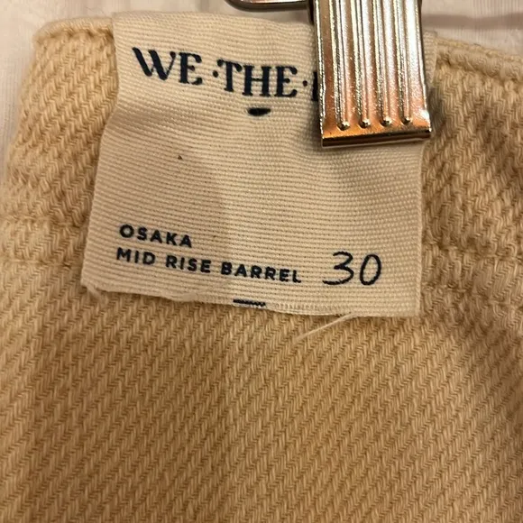NWOT Free People Osaka Mid Rise Barrel Jeans