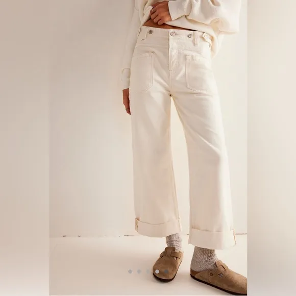 NWOT Free People Palmer Cuff Jeans