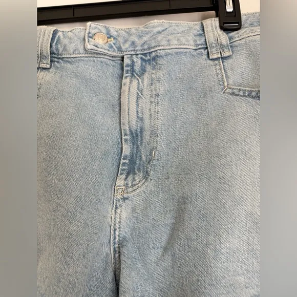 NWOT Free People We The Free CRVY High Voltage Denim High Rise Short Sz 35