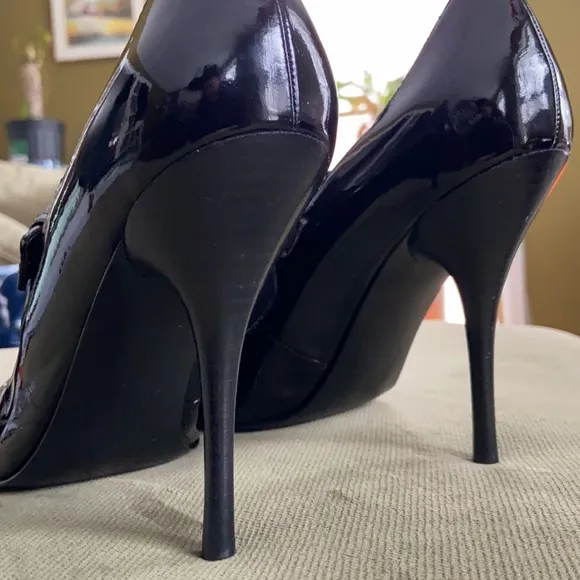 NWOT Guess Stiletto Stretch Fabric Mary Jane High Heel Shoes Women's Size 8.5