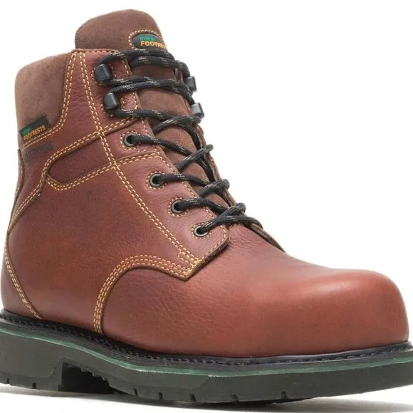 NWOT Hytests FootRests Brown 6” Waterproof Men’s Boots Size 7D.