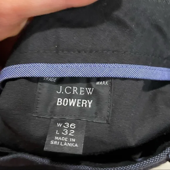 NWOT j crew slim fit dress pant Oxford navy grey Oxford