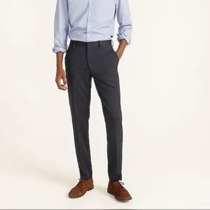 NWOT j crew slim fit dress pant Oxford navy grey Oxford