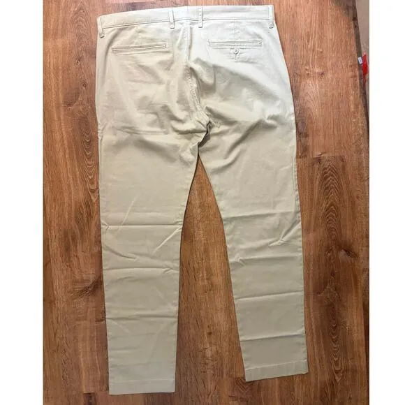 NWOT J.Crew Slim Fit Flex Chino Pant In Light Khaki Size 36x32