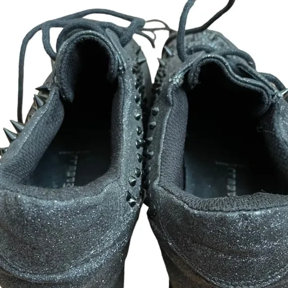 NWOT Jeffrey Campbell x Handmade Havana Last Black Sparkling Spike Sneakers