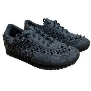 NWOT Jeffrey Campbell x Handmade Havana Last Black Sparkling Spike Sneakers