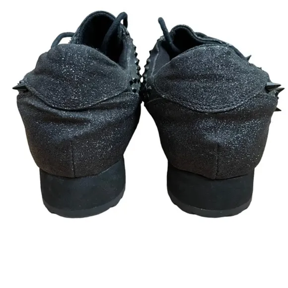NWOT Jeffrey Campbell x Handmade Havana Last Black Sparkling Spike Sneakers