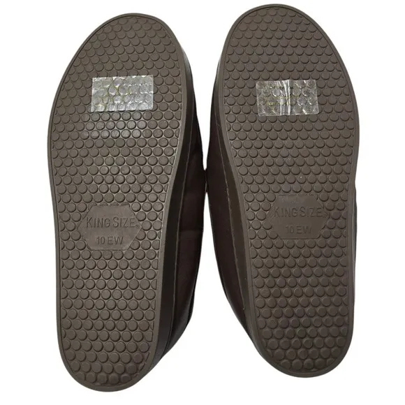 NWOT KingSize Romeo Slippers Brown Mens Size 10 EW