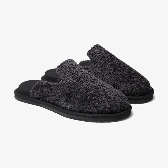NWOT LUSSO Draper Bouclé Slippers in Thuma Graphite