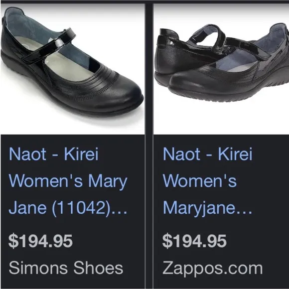 NWOT NAOT Kirei Mary Jane Leather Shoes