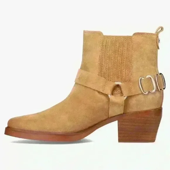 NWOT Sam Edelman Women's, Bellamie camel chunky heel Boot size 6