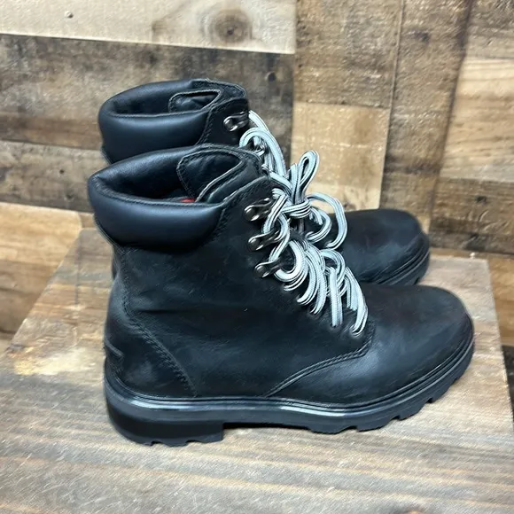 NWOT SOREL Lenox Lace Up Waterproof Leather Combat Boots Women's Size‎ 7.5