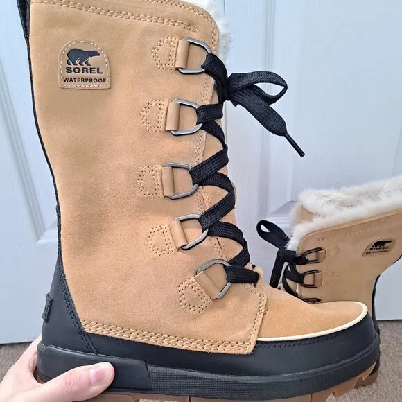 NWOT Sorel Tivoli IV Tall Waterproof Winter Boots 7 Faux Fur