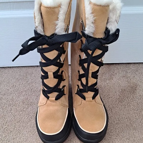 NWOT Sorel Tivoli IV Tall Waterproof Winter Boots 7 Faux Fur