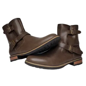 NWOT St John's Bay Gaucho Statham Buckle Mid Zipper Business Casual Boots