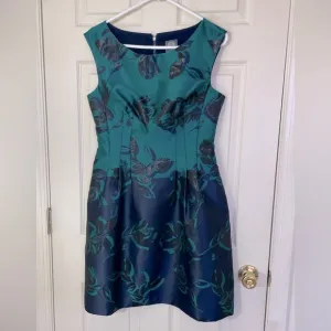 NWOT Vince Camuto Green Blue Dress Size 8