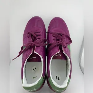 NWOT Vintage Nike Sprint Sister Running Shoes Women 11 Deep Purple Green Swoosh